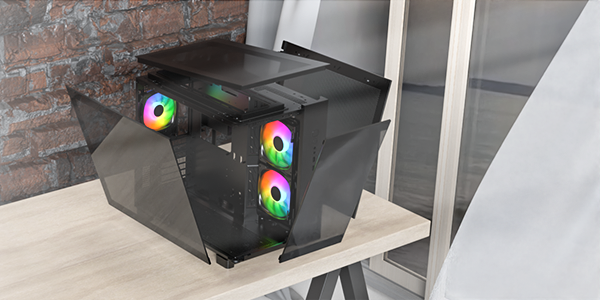 MONTECH KING 65 PRO ATX Mid Tower Gaming PC Case, Dual Chamber